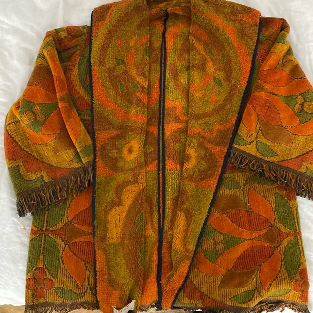 Vintage Cotton Towel Jacket - Picture 3 of 4